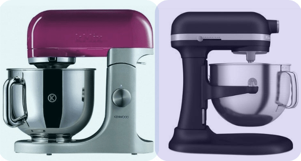 kitchenAid and Kenwood stand mixer