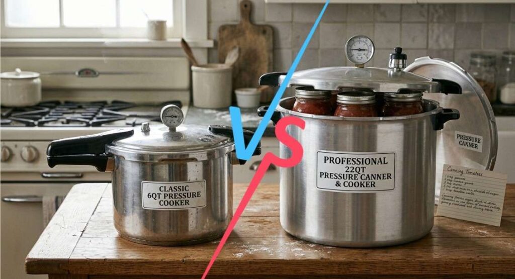 pressure cooker vs pressure canner